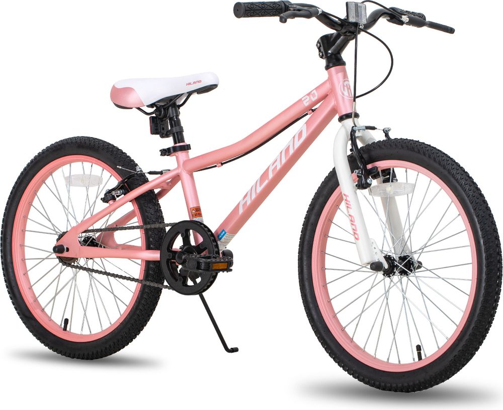 HILAND Jugendfahrrad 20 Zoll Mountainbike Kinderfahrräder für Jungen und Mädchen,Hochwertiger Rahmen, Doppel-V-Bremse,Kindergeschenk, Blau