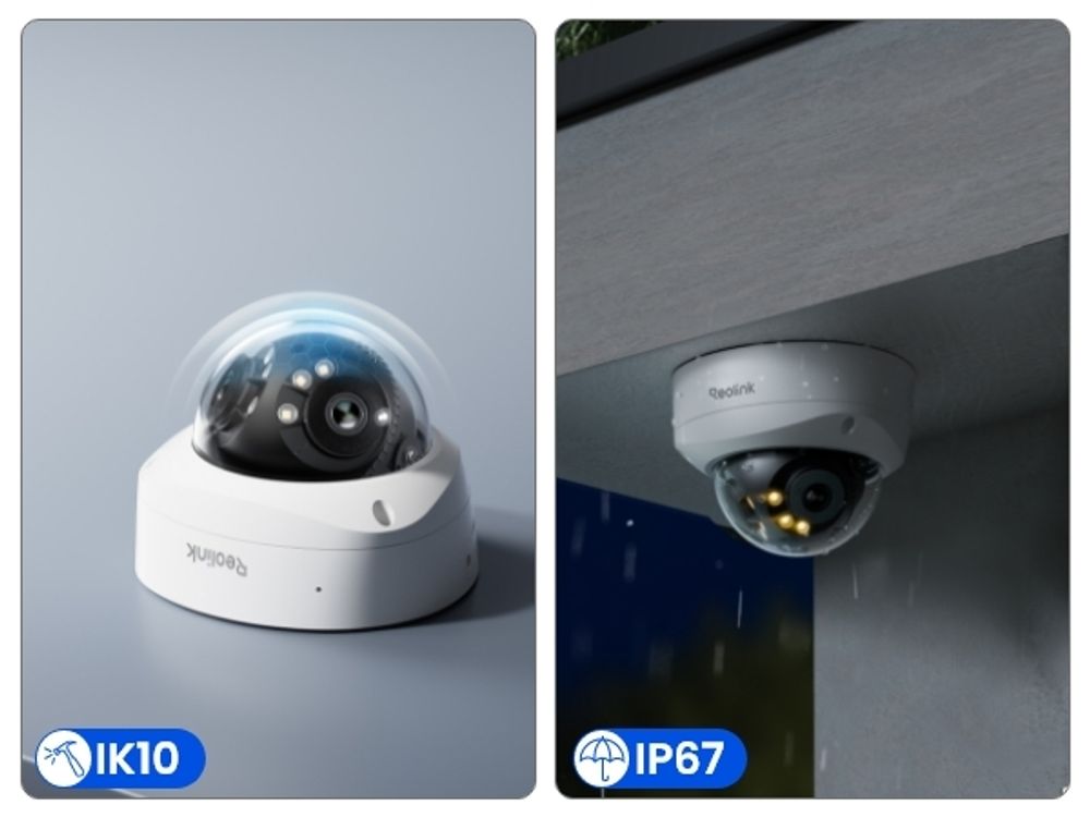 Reolink Duo 3V PoE, 8K 16MP 180° Dual-Objektiv PoE IP-Kamera, IK10 Vandal, Spotlight-Nachtsicht, Smart-Erkennung & Alarme, Zwei-Wege-Audio, IP67