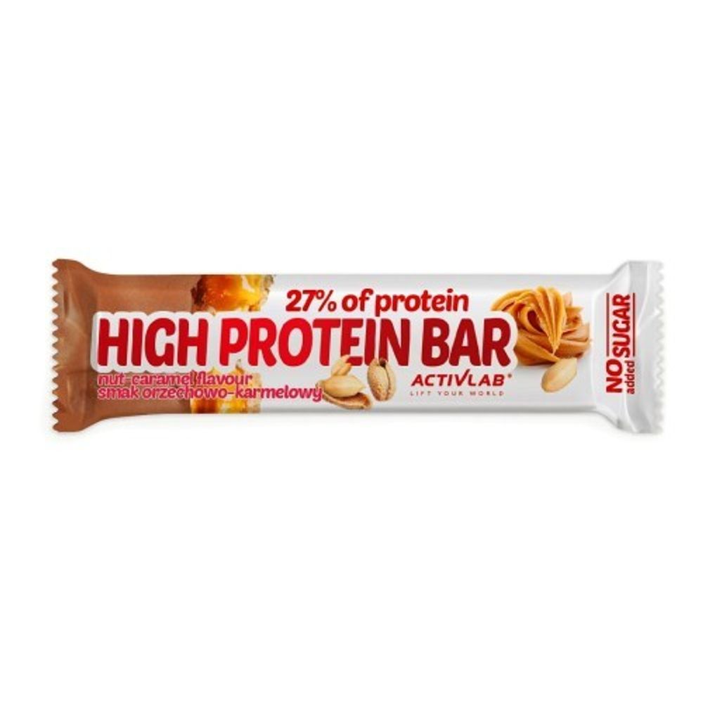 High Protein BAR baton <b>wysokobiałkowy</b> o smaku <b>orzechowo</b>-karmelowym Activlab