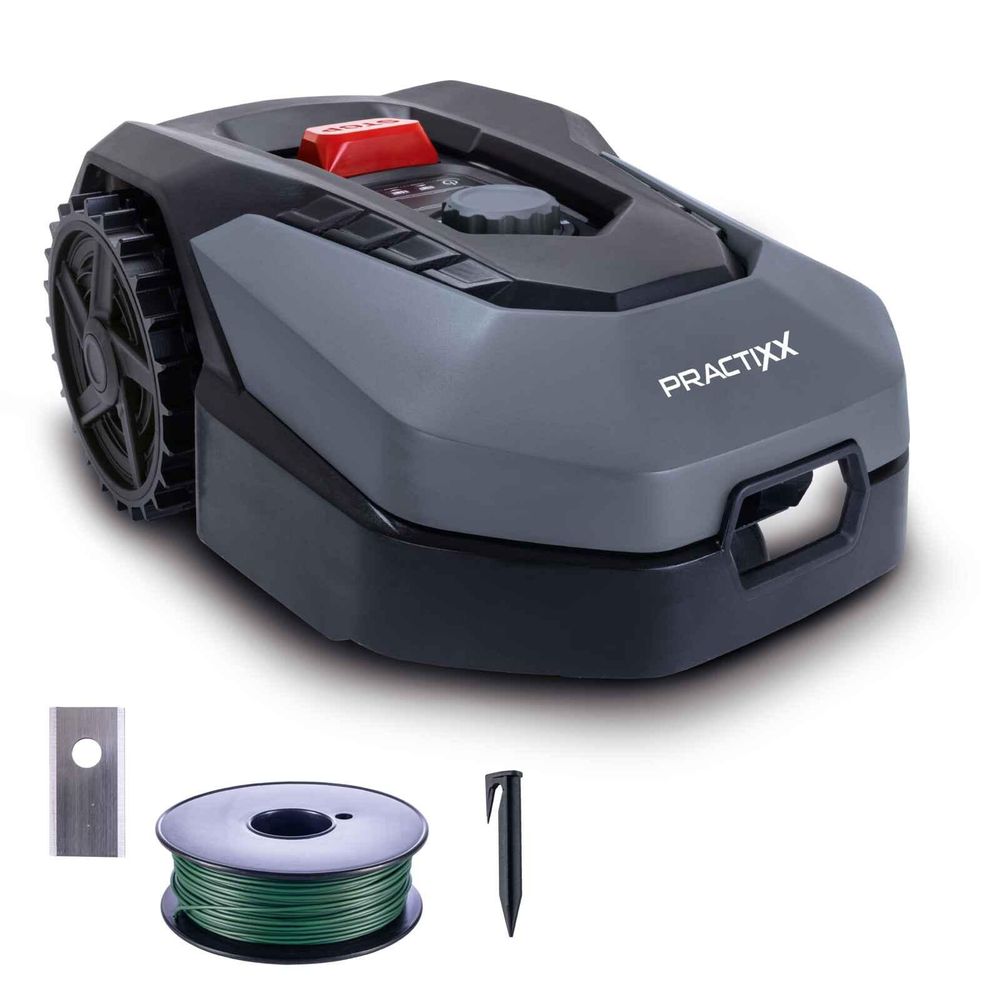 Das Bild zeigt den Rasenmähroboter PX-RRM-600Wi.