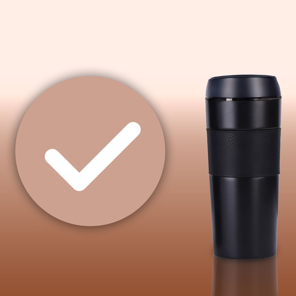 Isolierbecher Travel Mug Thermobecher 400 ml, auslaufsicher Vakuum Edelstahl BPA-frei, für Kaffee unterwegs, 12h Warm 24h Kalt Retoo