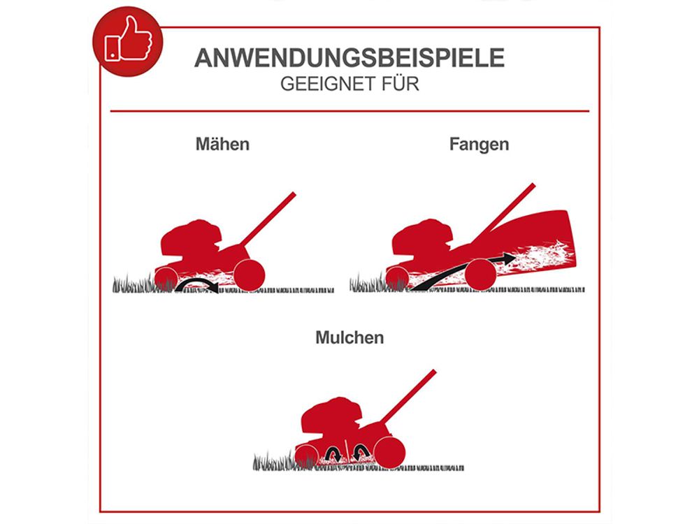 Scheppach Benzin Rasenmäher MS180-51 | 5,4 PS | 51cm Schnittbreite | 65L | Stahlgehäuse | 8-Fach Verstellung | Reinigungsfunktion | inkl. Motoröl