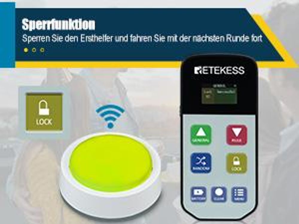 Retekess Quiz-Buzzer-System TM102 für Schulwettbewerbe, Alarm, Unterricht im Klassenzimmer, Partys, Familienspiele, Antwort Buzzer, 3 Reaktionsmodi