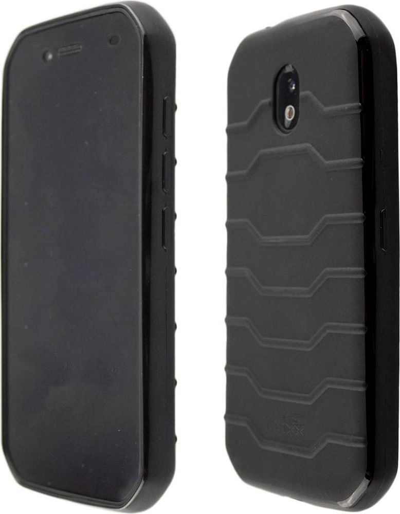 caseroxx Schutz-Hülle TPU-Hülle kompatibel mit Cat S42 / S42 H+, Gummi Handy Tasche schwarz