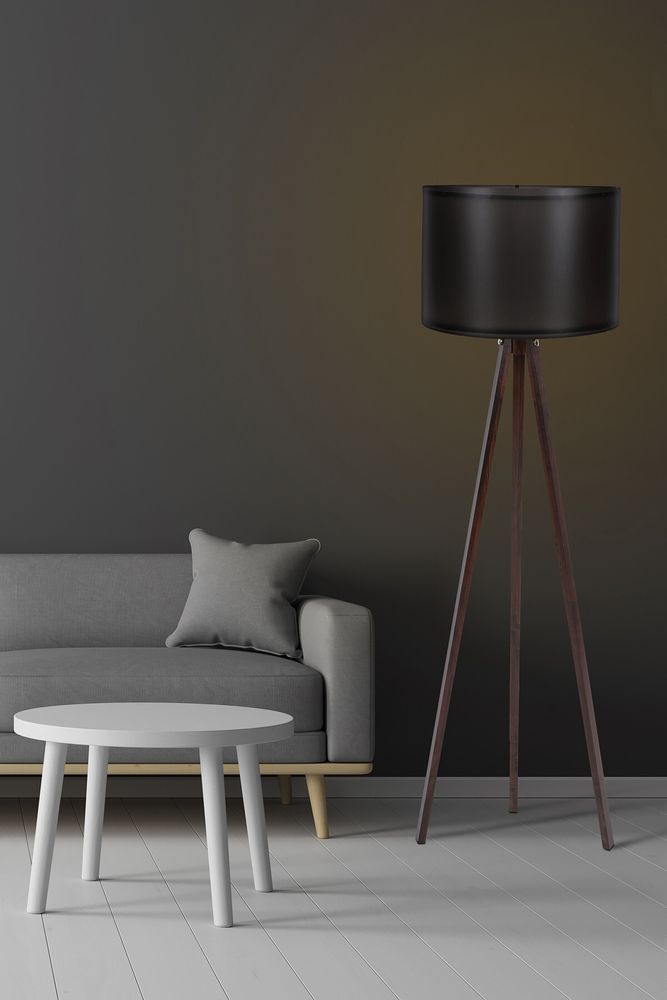 Opviq, 104, Stehlampen, Schwarz, MDF, 38 x 38 x 145 cm