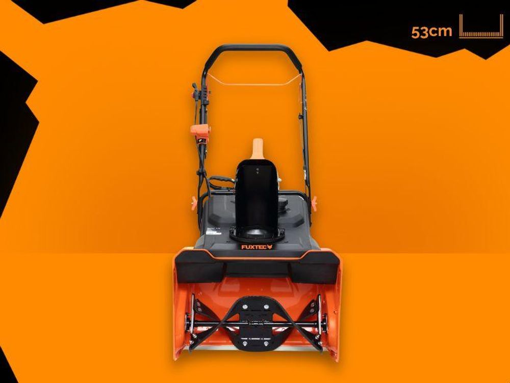 FUXTEC Benzin Schneefräse FX-SF1165 | 4,08 PS Motor mit 164ccm Hubraum | 53 cm Arbeitsbreite | bis 8 m Auswurfweite | leicht & kompakt für Einfahrten