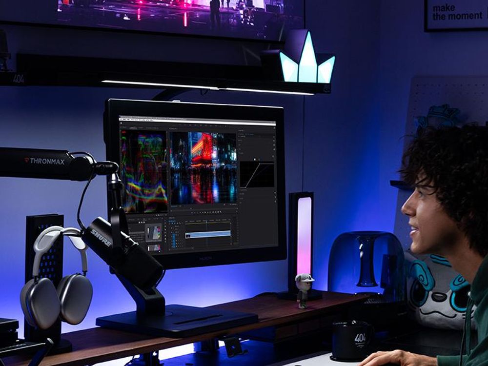 HUION Kamvas Pro 24 Gen 3 Grafiktablett mit Display, 23,8" 4K-UHD-Zeichenmonitor, neues PenTech 4.0,16384 Druckstufen mit Zwei Batterielosen Stiften