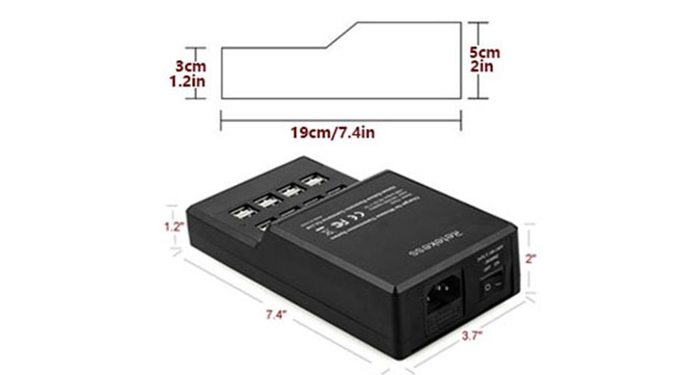 Retekess TT002 USB-Ladegerät mit 16 Anschlüssen für das Retekess Tour Guide-System Kompatibel mit Retekess T130-T131 TT103-TT104 TT101-TT102