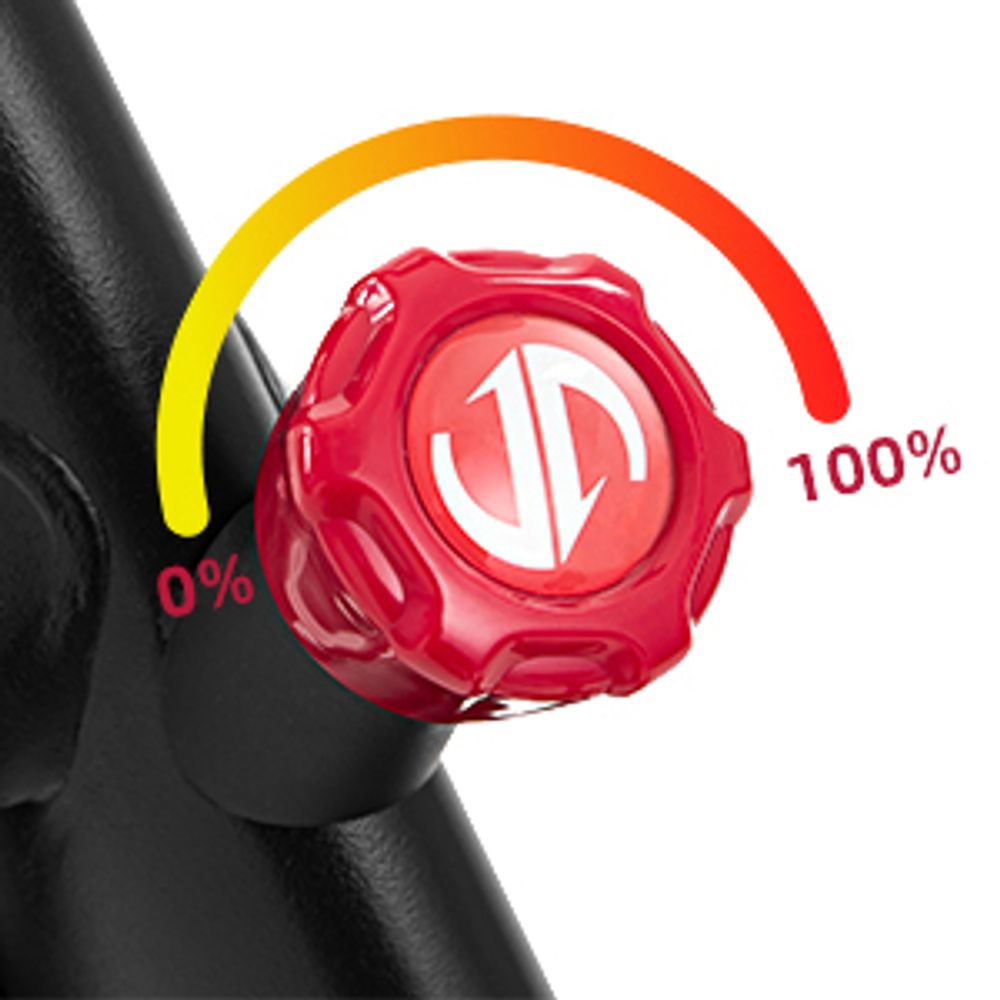 JASPORT Smart Indoor Speedbike S3, leiser Heimtrainer mit Magnetbremssystem, kompatibel mit Kinomap & Zwift, App mit Trainingskursen