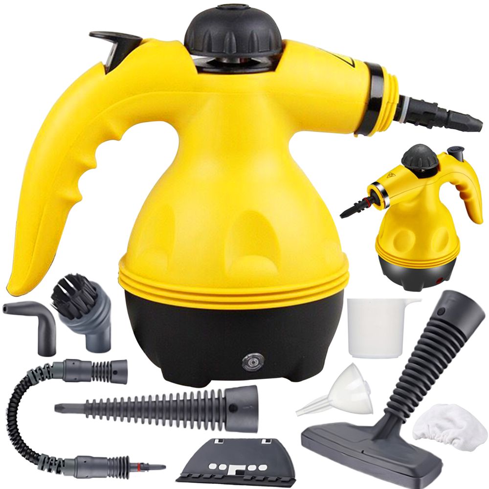 Dampfreiniger 900 W 450ml Wassertank | gegen Fett, Schmutz und Verunreinigungen | Polstermöbel Reinigungsgerät für Auto, Küche, Bad Retoo