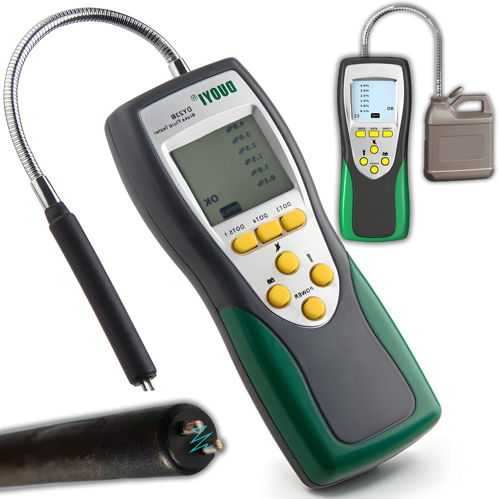 Bremsflüssigkeitstester Brake Fluid Tester Bremsflüssigkeitsprüfer LED Auto Fahrzeug Prüfgerät Bremsflüssigkeiten DOT 3/4/5 DOT3 DOT4 DOT5 KFZ Retoo