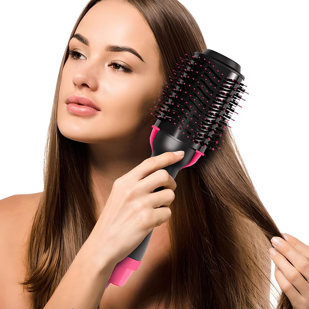 Warmluftbürste Föhnbürste Haartrockner 1000W Stylingbürste Hair Styler Dryer Volumizer Heißluftbürste Volumenbürste Lockenwickler Funktion Retoo