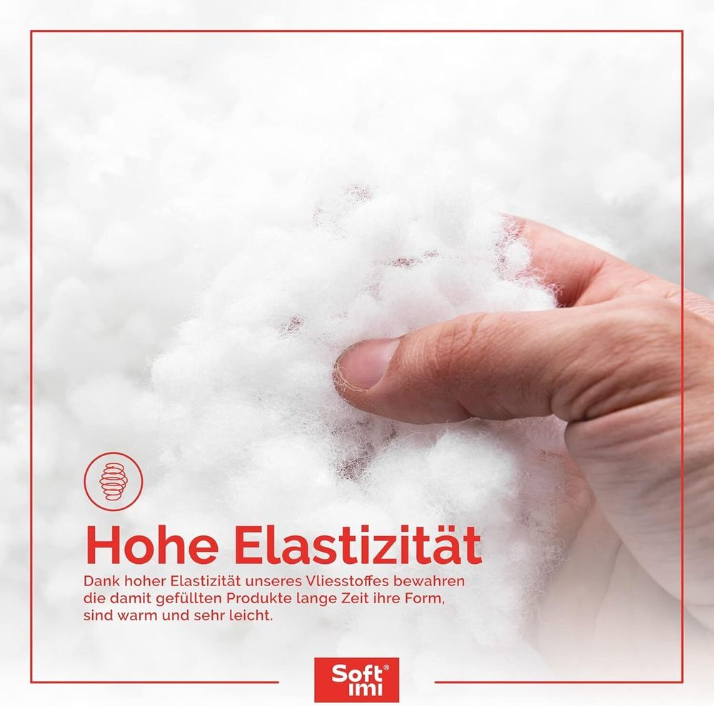 Softimi | Kissenfüllung - 5 kg - Weiß - Antiallergisch und Waschbar bis 60°C - Hochwertige Qualität