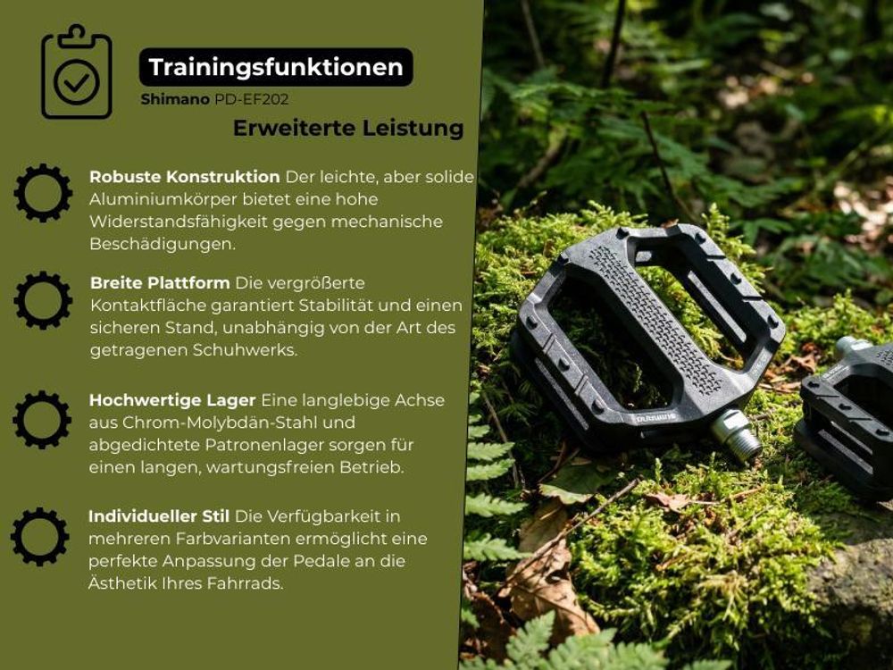 Shimano PD-EF102, Komposite, Schwarz, Orange, 2 Stück(e)