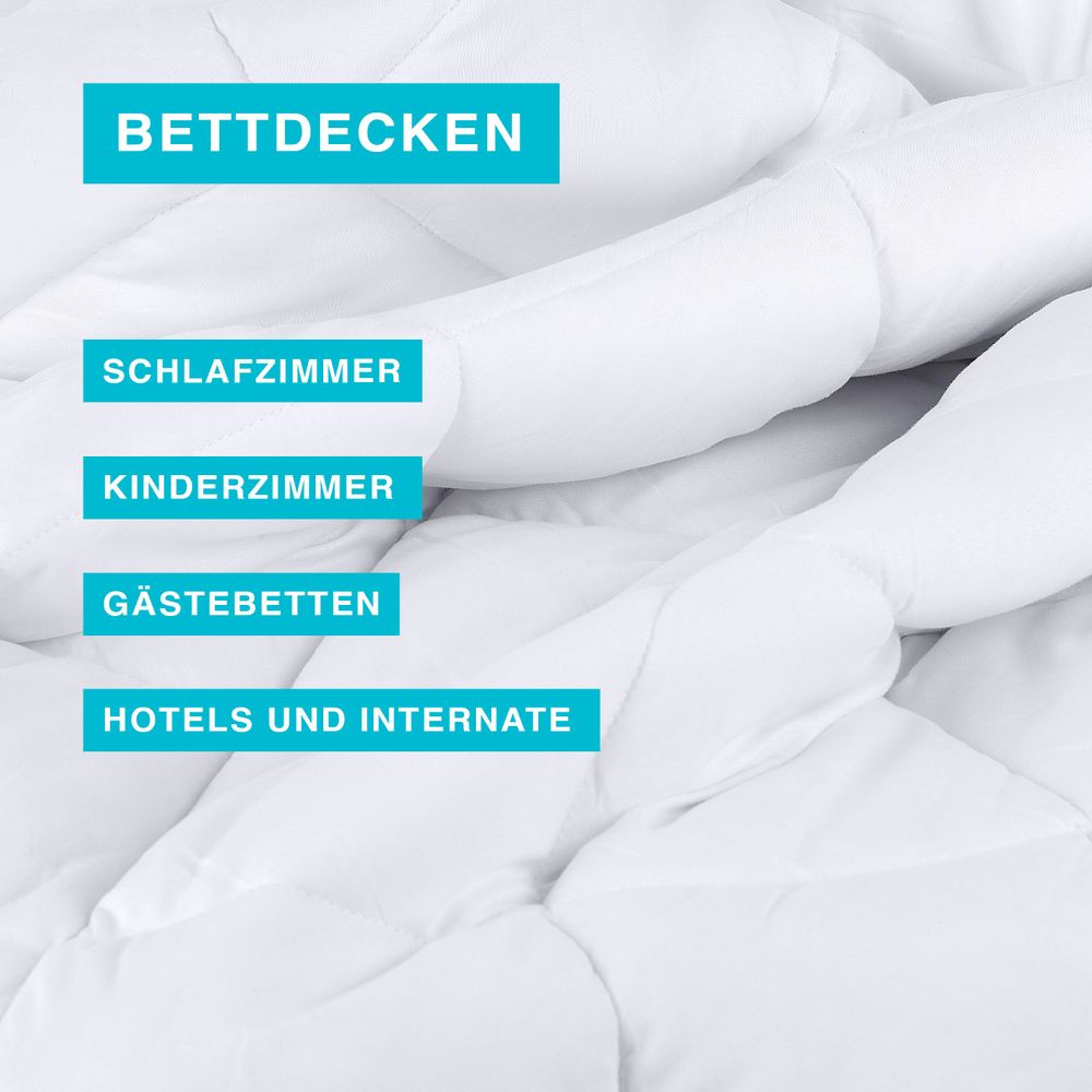 MARQA Bettdecke 300g/m² Winterdecke Steppdecke Ganzjahresdecke  4-Jahreszeiten , 135x200 cm