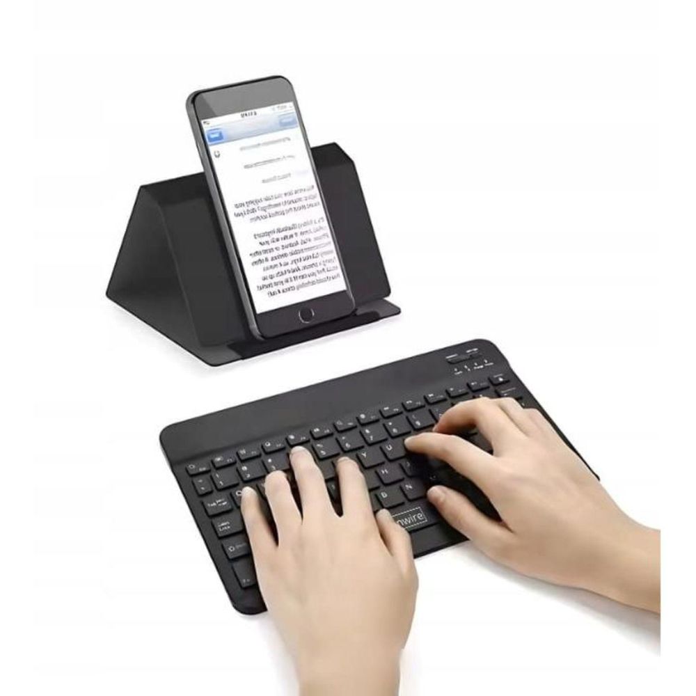 Klawiatura bezprzewodowa - Bluetooth 5.0 - do tabletów - SLIM - uniwersalna - przenośna