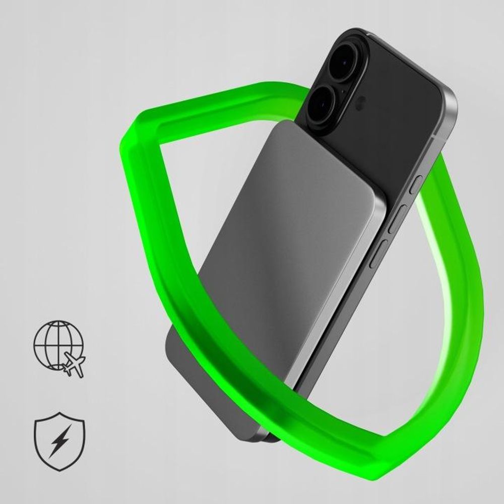 QUALO MagSafe Powerbank 5000 mAh 20W grau QMPB5-20-18
