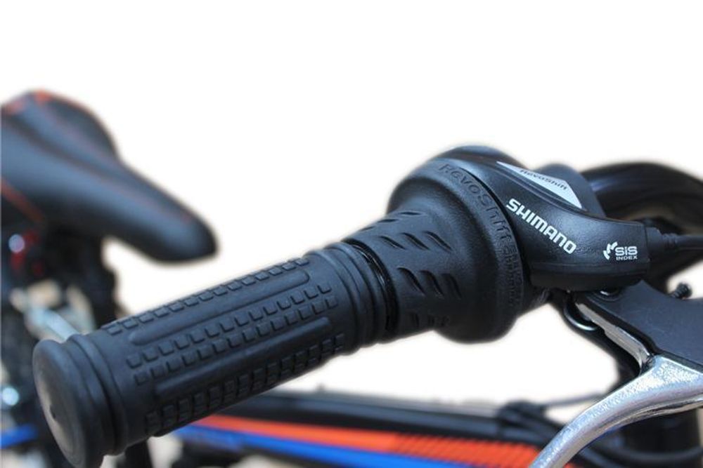 20 Zoll Fahrrad MTB mit Beleuchtung und SHIMANO 18-Gang Faster Lila