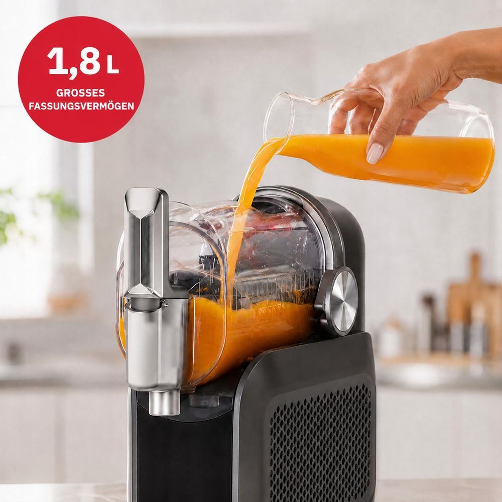 1,8-Liter-Behälter für mehrere Portionen – ideal für Familie, Gäste und gemeinsame Genussmomente.