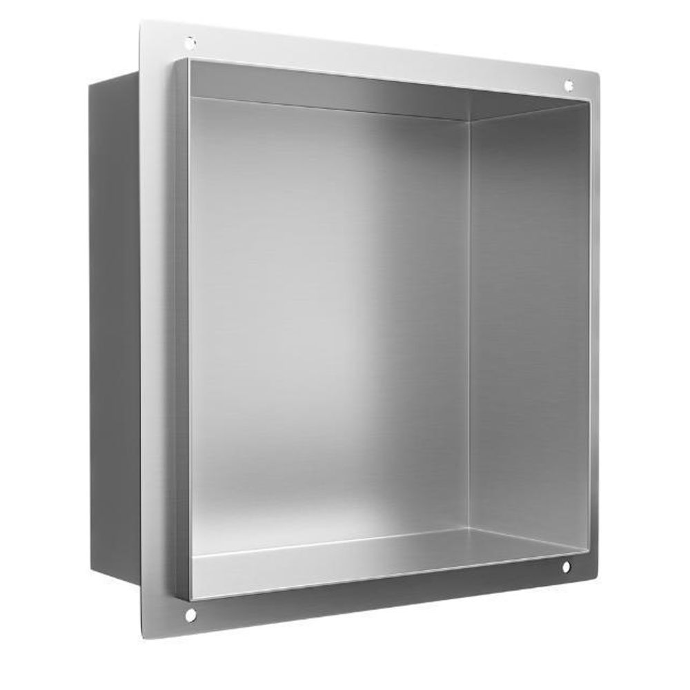 Edelstahl Nischenregal zur Wandmontage - moderne Einbau Nische für Dusche und Badezimmer