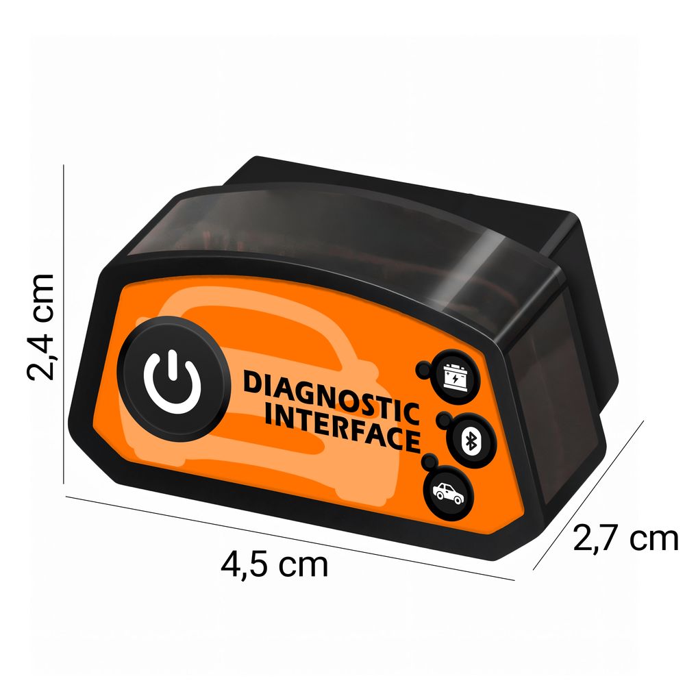 OBD2 Diagnosegerät Bluetooth 4.0 5.0 Diagnose Scanner für KFZ, Motor, ABS, SRS, Getriebe, Fehlercode auslesen & löschen – Retoo