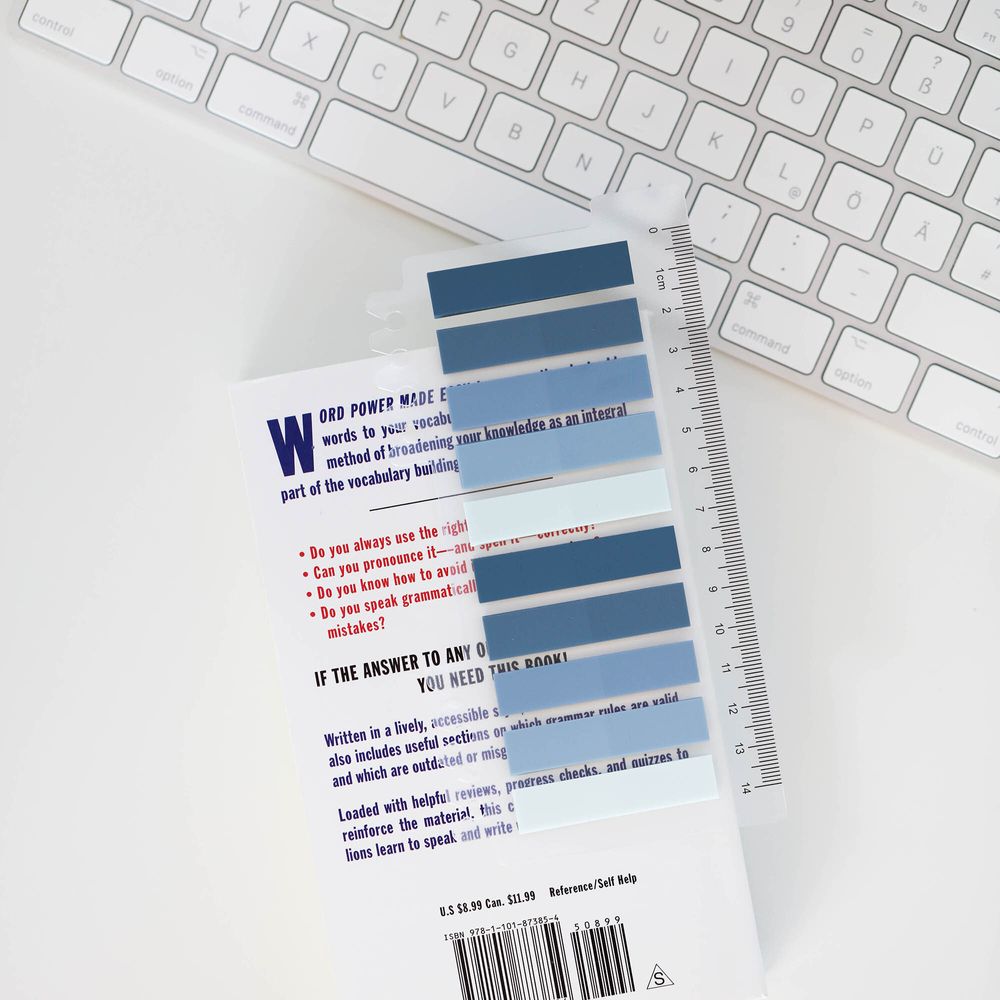 Ordinate-Ocean | Sticky Notes | Index Sticky Notes with Ruler | Page marker | Haftnotizen