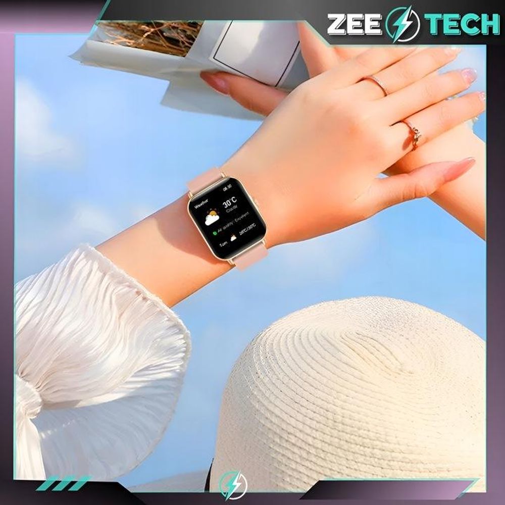 Damensmartwatch Armbanduhr Anrufe Ekg Puls Smartwatch 4 Armbänder
