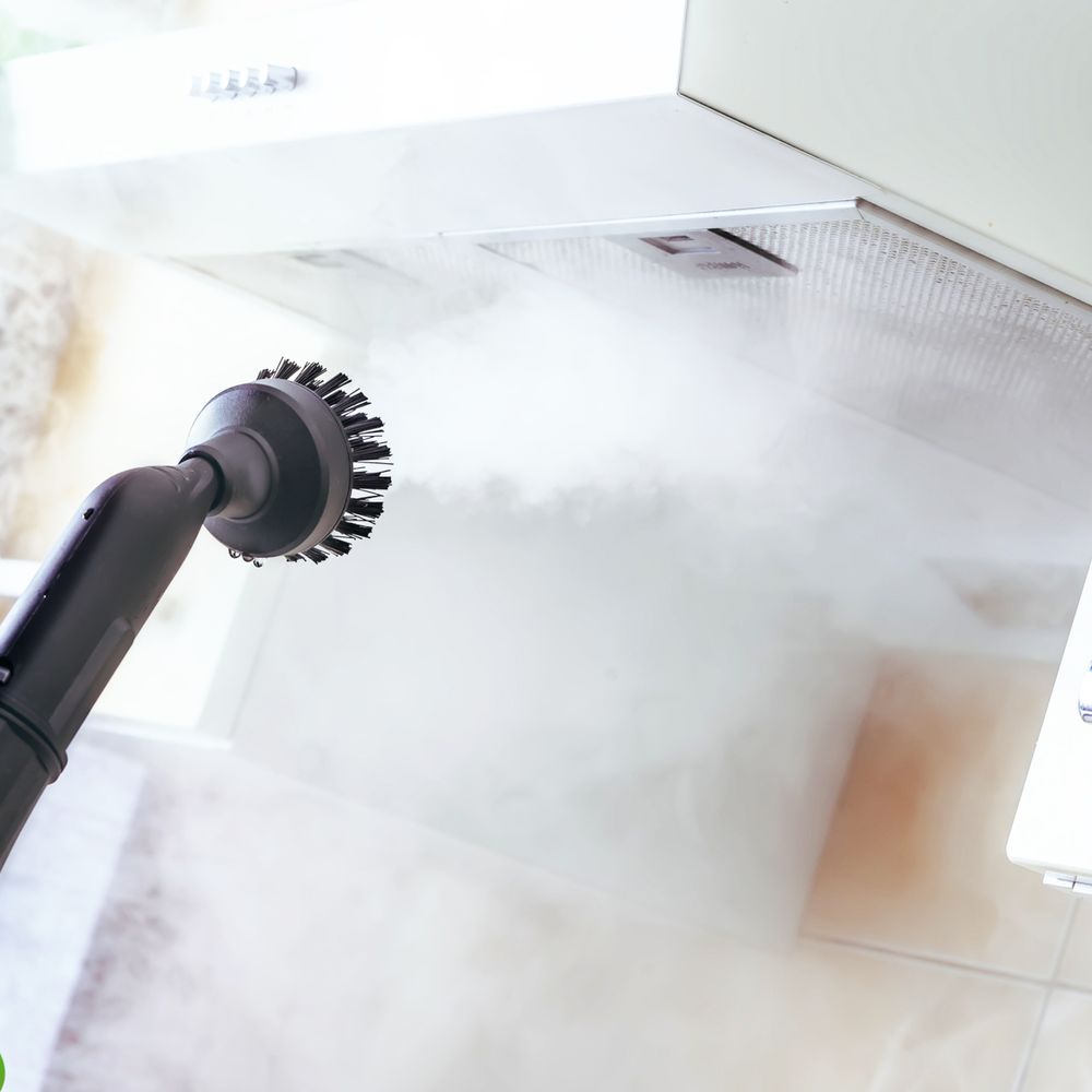 Dampfreiniger 900 W 450ml Wassertank | gegen Fett, Schmutz und Verunreinigungen | Polstermöbel Reinigungsgerät für Auto, Küche, Bad Retoo