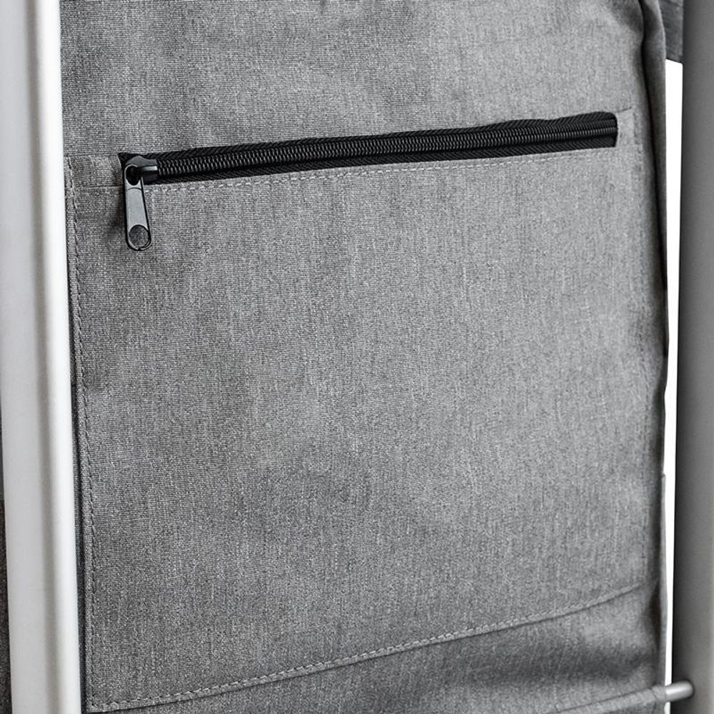 Meister Einkaufstrolley Premium Schwarz, 45 L Klappbarer Einkaufsroller mit Luftreifen