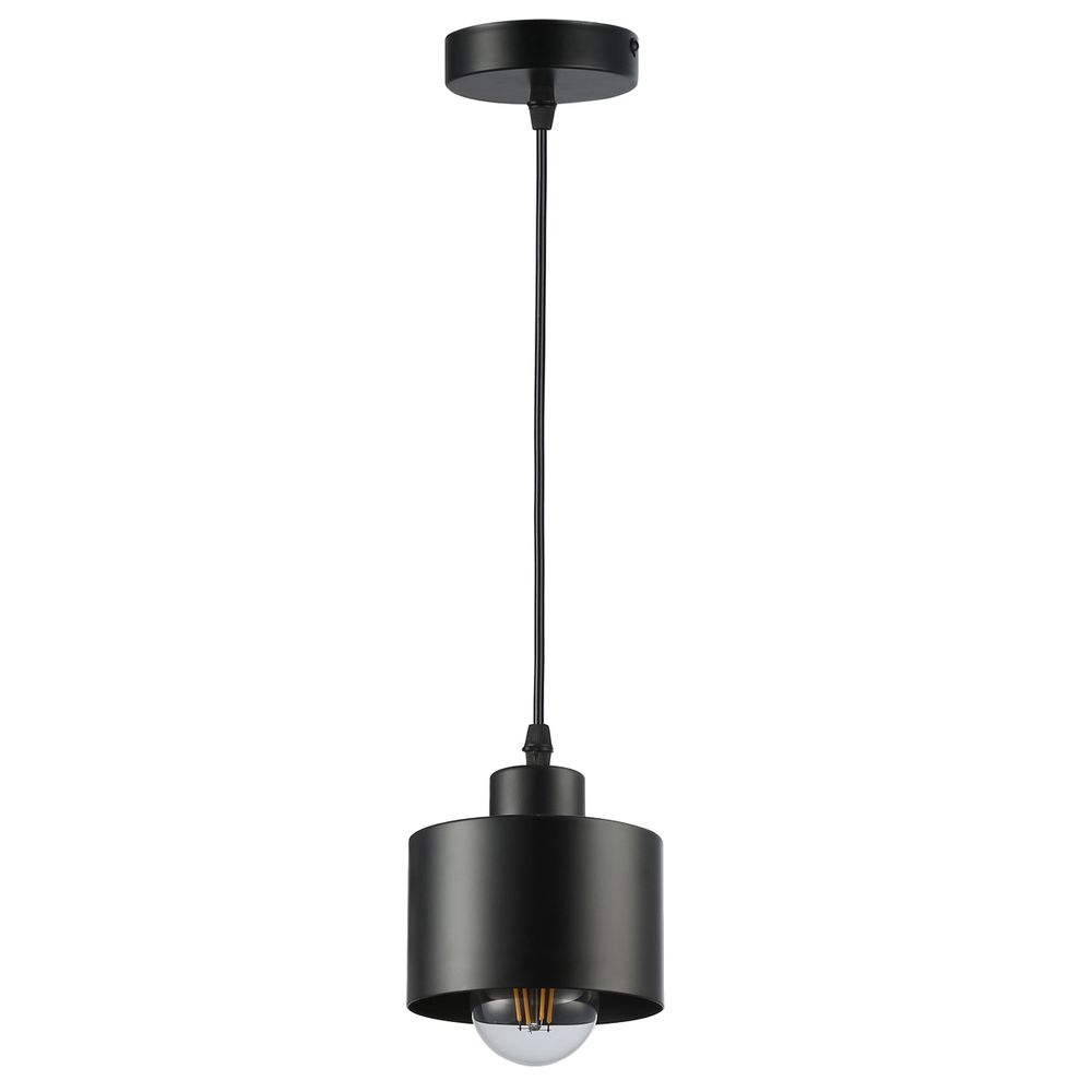 MasterLED LED Pendelleuchte Schwarz E27 – Minimalistische Hängelampe für Esstisch, Küche & Flur