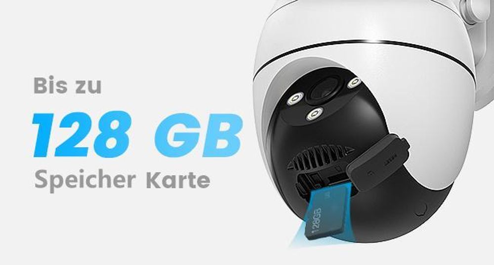 2 Stück Überwachungskamera, 5MP Ultra HD mit Akku, 355°/120°, PIR Bewegungserkennung, 15m Farbnachtsicht, 2-Wege-Audio 32GB