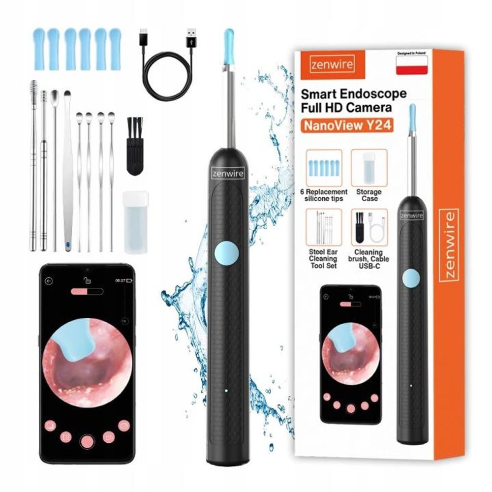 Endoskop, Otoskop, Ohrreinigungsgerät, smart, zenwire