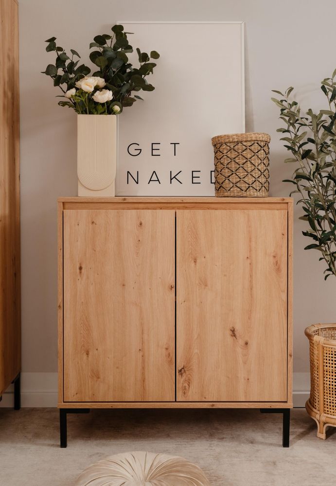 freiraum Kommode Korsika – grifflose Kommode mit Nachbildung Artisan Oak
