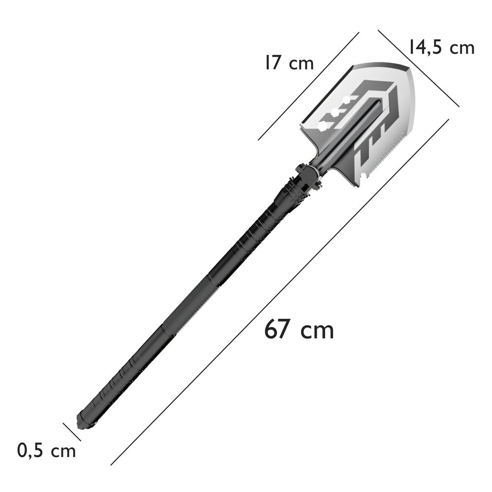 Multifunktionaler Klappspaten, Säge und Spitzhacke, Tragbar Spaten, Schaufel, ideal für Camping und Outdoor-Aktivitäten, robust und tragbar - Retoo