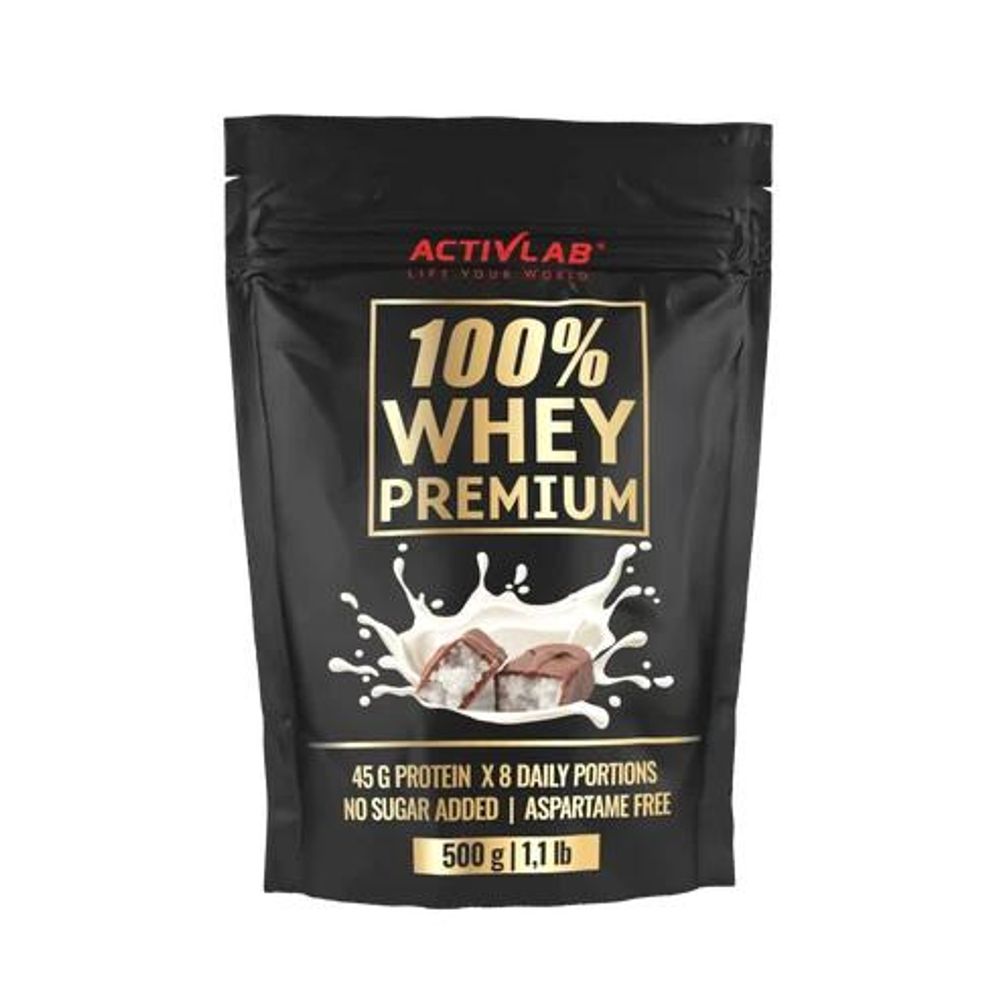 Activlab 100% Whey Premium 500 g, Kokos-Schokolade, Whey Protein Konzentrat WPC, Protein Shake, Muskelaufbau