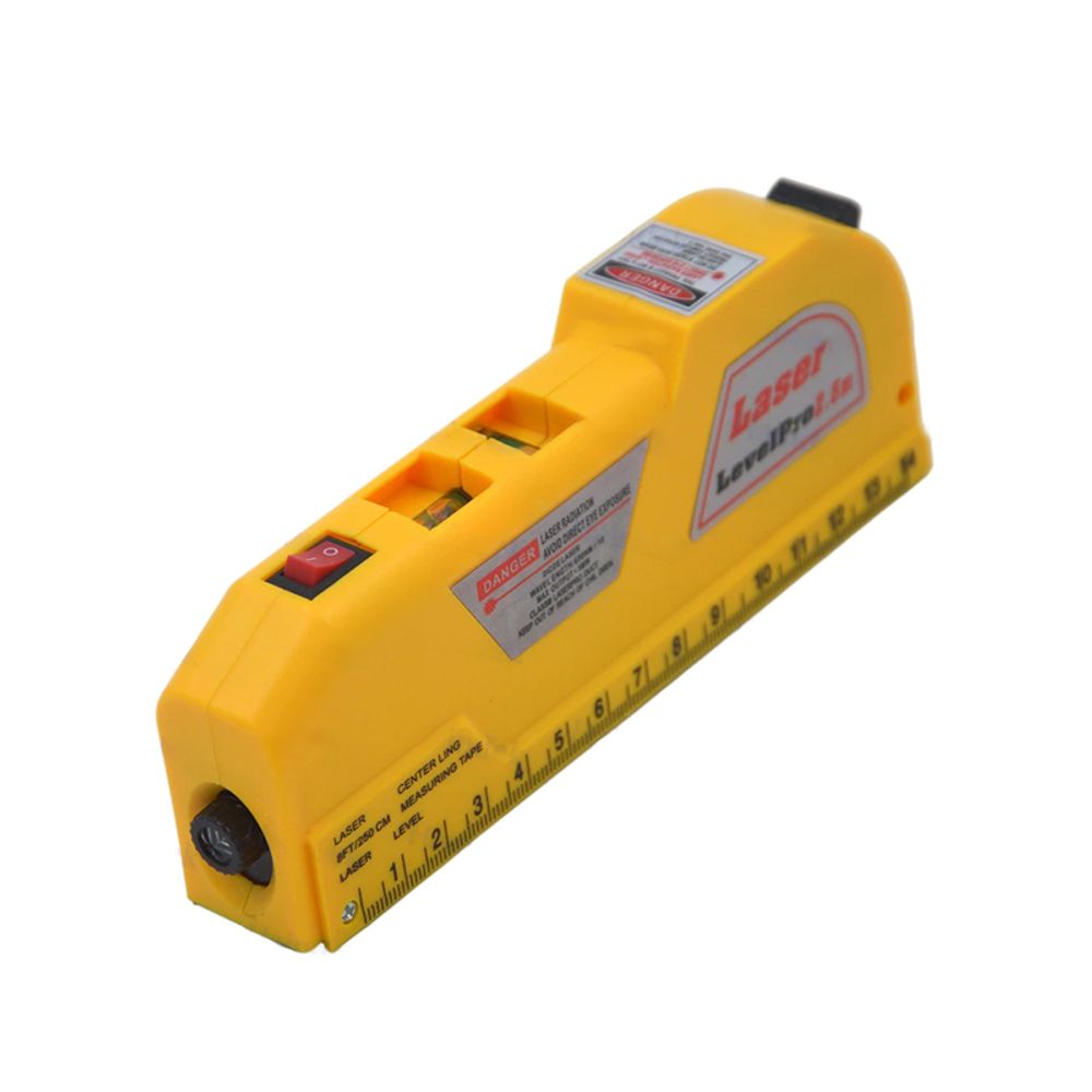Laser Wasserwaage mit Bandmaß 250cm Kreuzlinienlaser 16cm Wasserwaage Laserwasserwaage Laser-wasserwaage Level Laserwaage Schnurwasserwaage Retoo