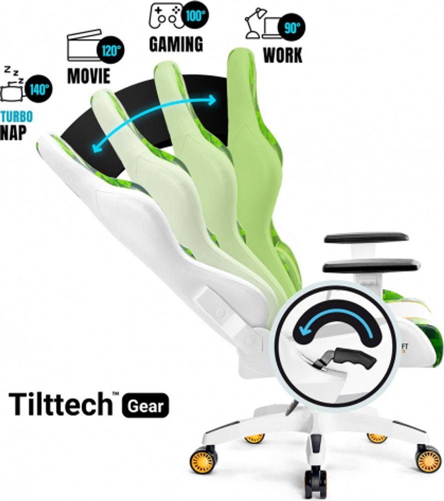Diablo X-One 2.0 Gaming Stuhl Bürostuhl Schreibtischstuhl Verstellbare Armlehnen Ergonomisches Design Nacken/-Lendenkissen, Farbe: Craft, Größe: King