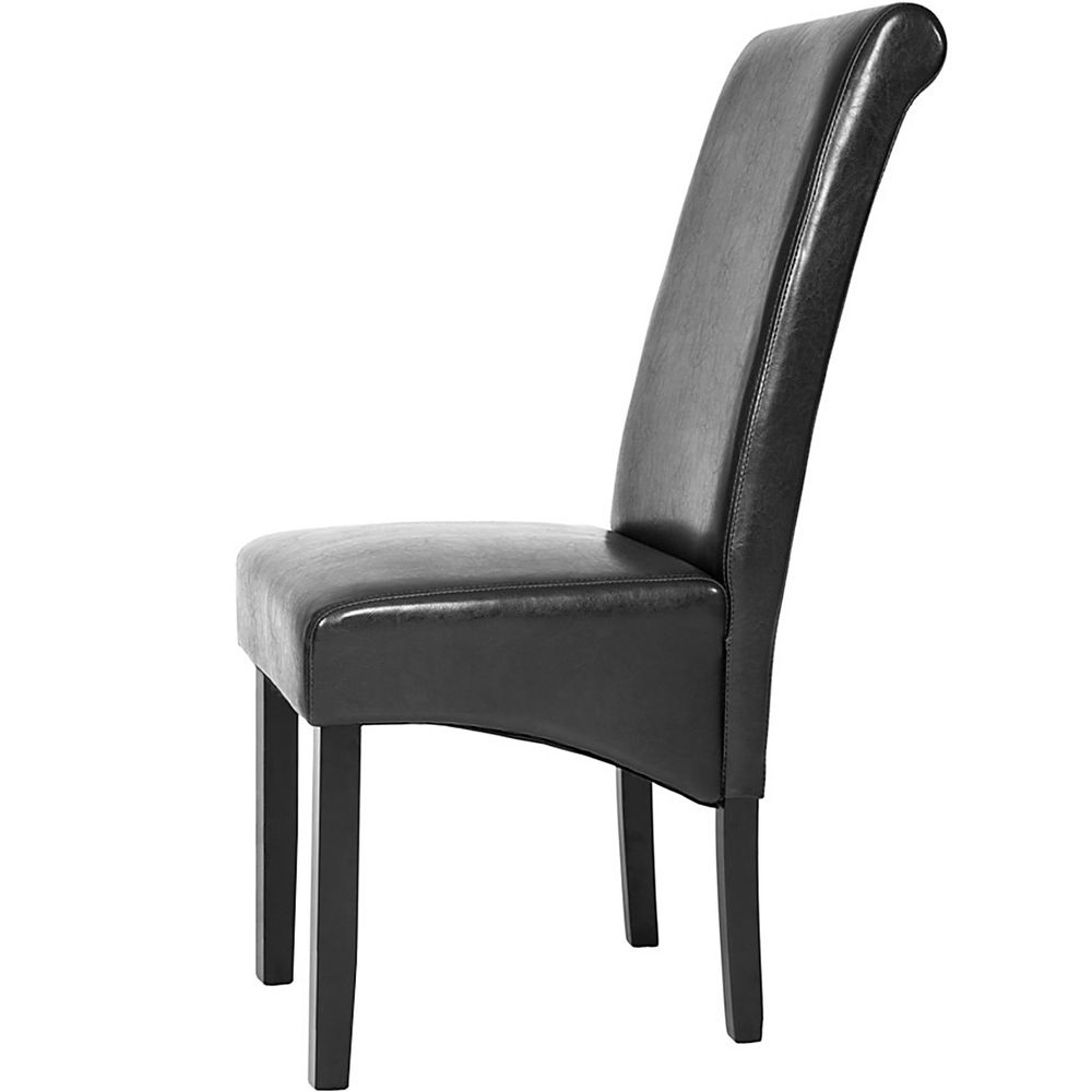 tectake® Esszimmerstuhl gepolstert mit Kunstlederbezug 44 x 63 x 106 cm