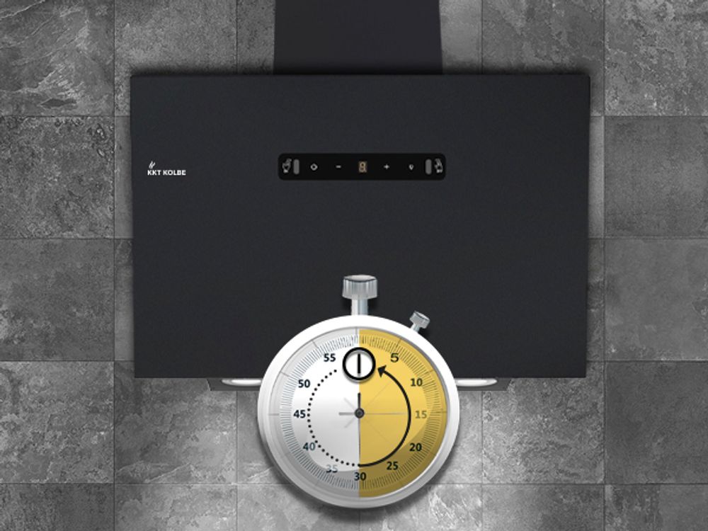 Nachlaufautomatik der Wand-Dunstabzugshaube TRIO8015S