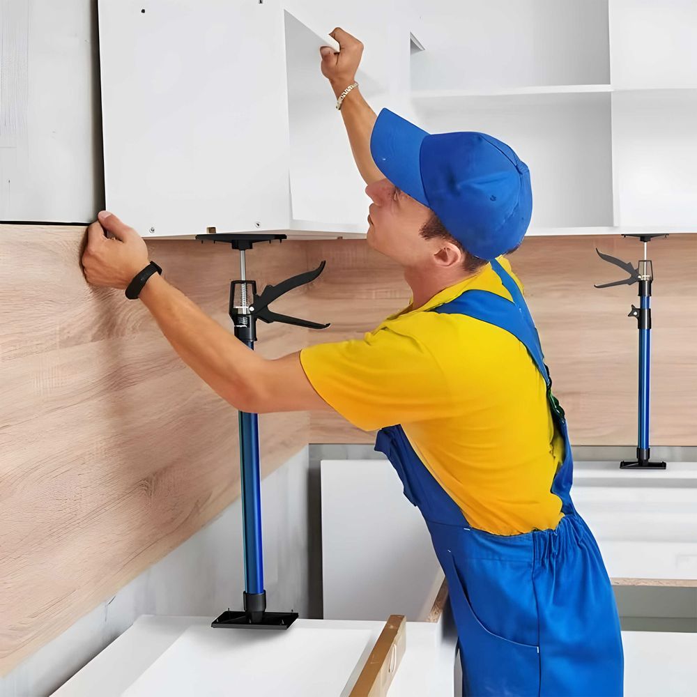 Zargenspanner Türrahmen stufenlos Türspanner 50-115cm mit 30kg Tragkraft neigbare Druckplatten Deckenstütze Höhenverstellbar Retoo