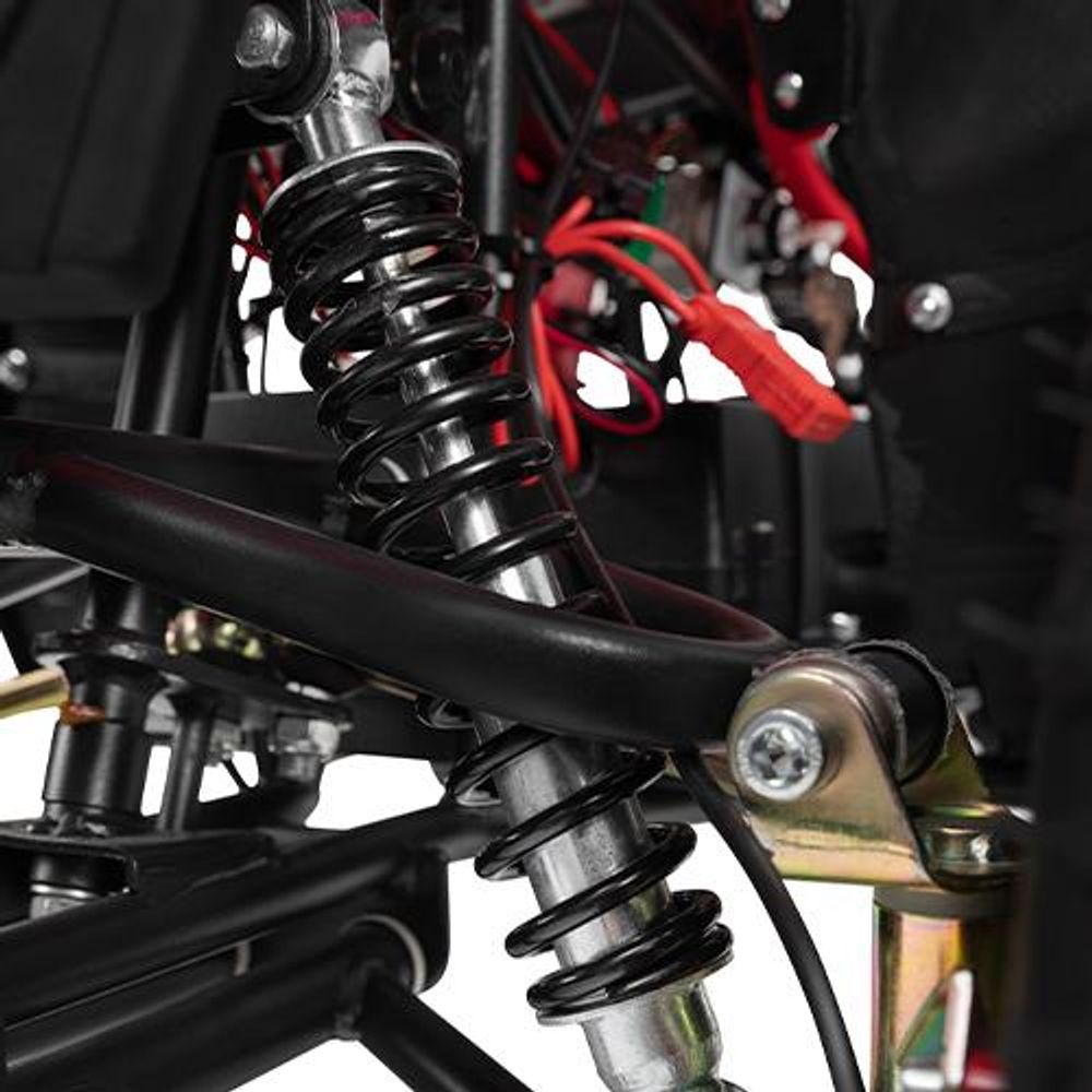 Elektro-Kinderquad Reneblade | 1000 Watt - Kinder Pocket Quad bis 24 km/h - Elektroquad - Elektro Auto - LED - 12V Batterie - Bis 65 Kg (Schwarz/Blau)