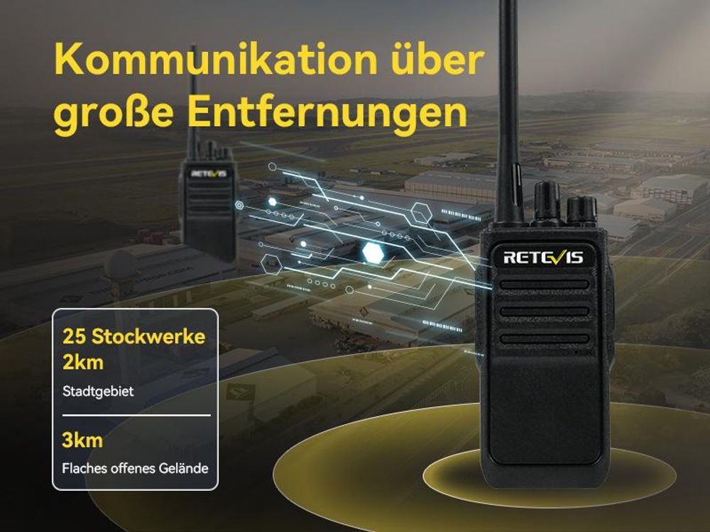 Retevis RT617 Funkgeräte Set, 6 Wege Lade Walkie Talkie, Herausnehmbarer Steckplatz, Ladekontrollleuchte, VOX, PMR Walki Talki für Kirche, Hersteller