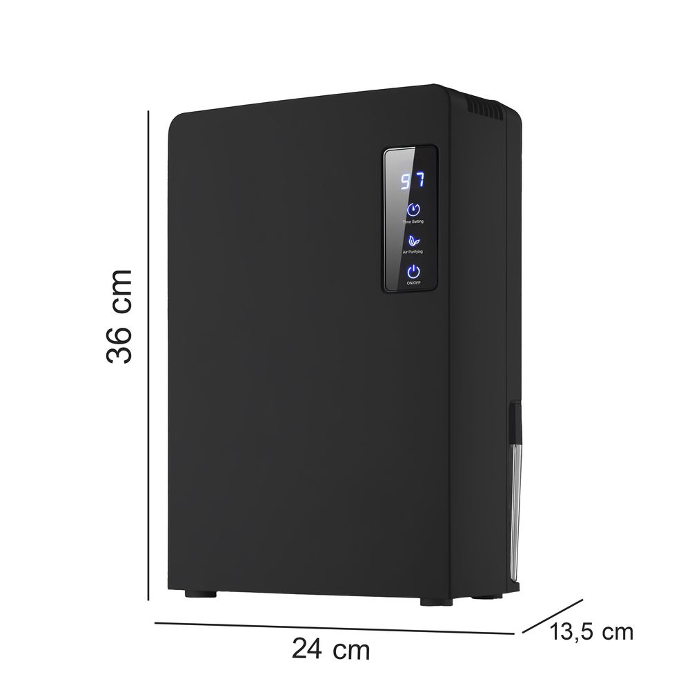 Luftentfeuchter und Feuchtigkeitsabsorber, Raumentfeuchter 600 ml/Tag, 2.2L Tank, elektrisch, leise, mit Timer & Granulat, Keller, Schlafzimmer Retoo