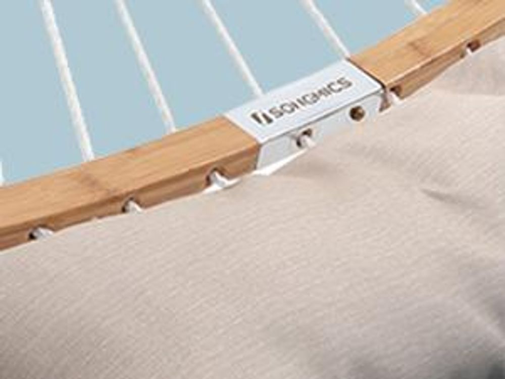 SONGMICS Hängematte mit Gestell, Kissen, bis 200 kg belastbar, Garten, blau
