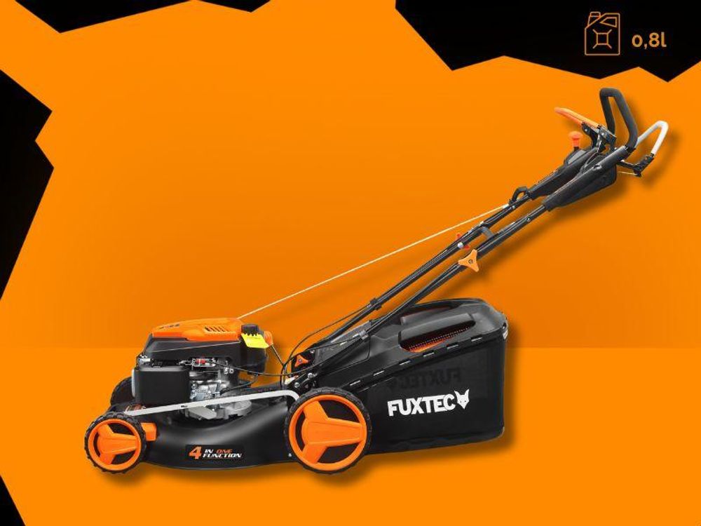 FUXTEC FX-RM5196PROSL, Rasenmäher mit Radantrieb, 50,1 cm, 2,5 cm, 7,5 cm, 1001 m², Rotorblätter