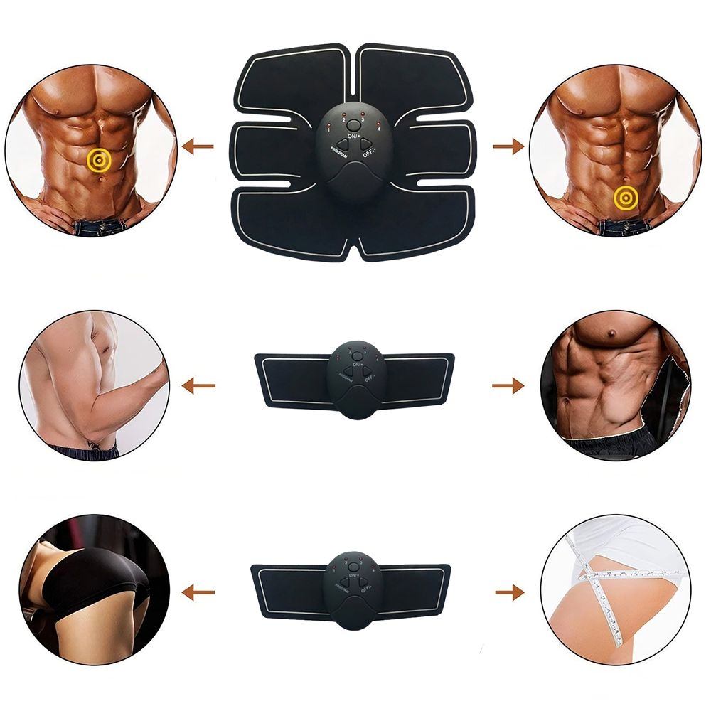 EMS Bauchtrainer Trainingsgerät Muskelstimulator Bauchmuskeltrainer elektrisch für Damen Herren Trainingsmaschine für zuhause Retoo