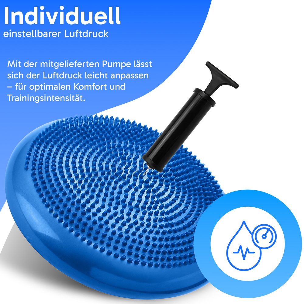 Ballsitzkissen Balancekissen 34cm Durchmesser Orthopädisches SitzBalancekissen Luftkissen Balance-Kissen Balance Pad Kissen Yoga Retoo