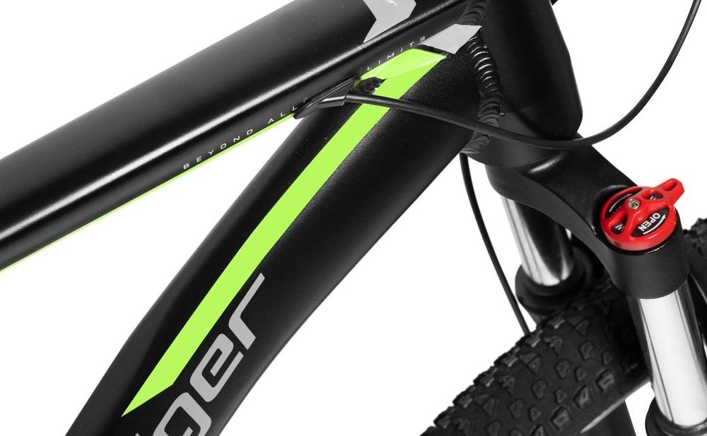 Bergsteiger Makalu 26 Zoll Mountainbike Aluminium, geeignet ab 150 cm, Scheibenbremse, Shimano 21 Gang-Schaltung, Hardtail, Jungen-Fahrrad & Herren-Fahrrad