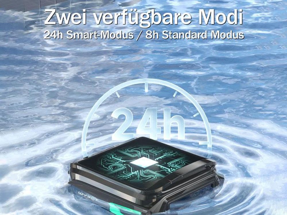 WYBOT F1 Pool Skimmer Solarbetriebener Roboterreiniger Schwarz, Grün