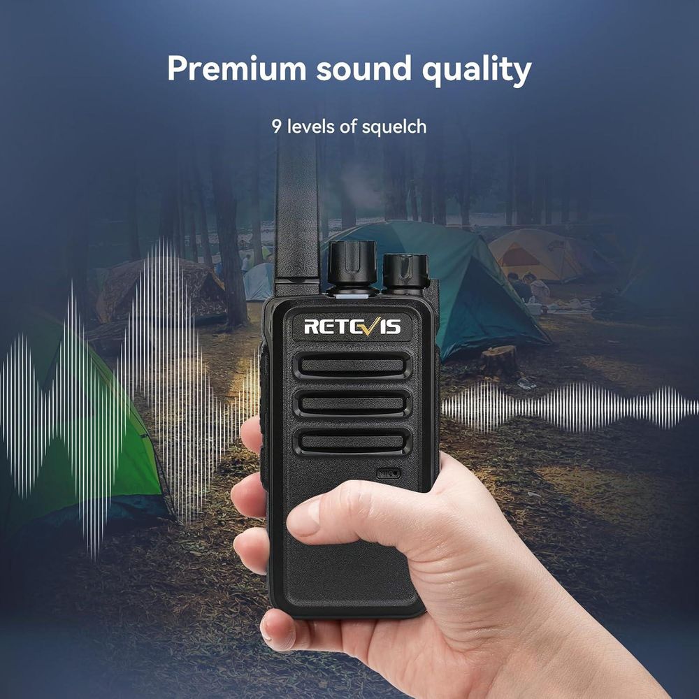 Retevis RT668 Funkgerät Großer Reichweite, PMR446 Walkie Talkie für Erwachsene, Handfunkgerät mit VOX  Energiesparfunktion für Familien, Camping